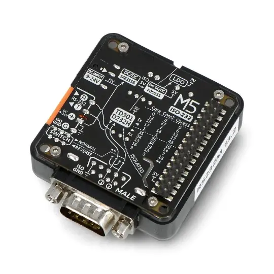 Modul RS232 13.2 - Komunikační modul RS232 - konektor DB9 samec - M5 M5Stack131 Novinka