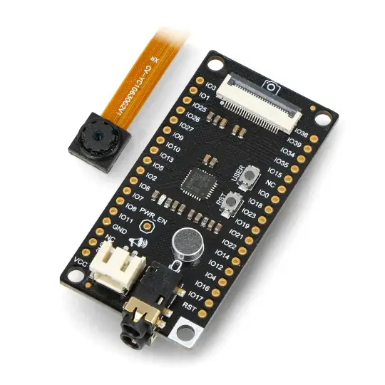Camera&Audio Media Board - FireBeetle Covers - audio modul součástí kamery OV7725 - pro ESP32 - DFRobot DFR0498 Speciální Cena