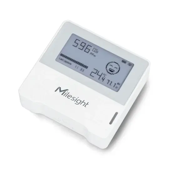 Přímo Od Výrobce IP30 LoRaWAN Smart senzor kvality vzduchu – bílý – Milesight AM103-868M