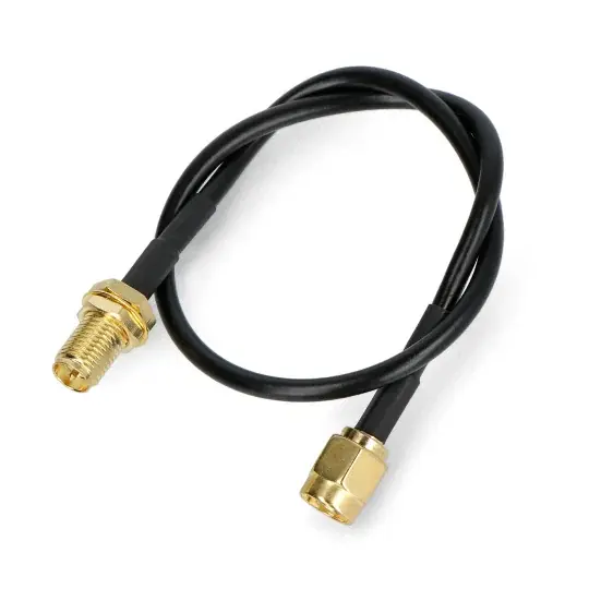 Vysoce Kvalitní Anténní kabel RP-SMA - 25 cm - samec-samice - SparkFun CAB-22037