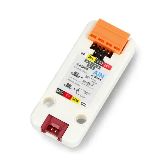 Víkendová Akce Jednotka AIN4-20mA - I2C - STM32G030F6 - Rozšiřující modul jednotky pro vývojové moduly - M5Stack U162