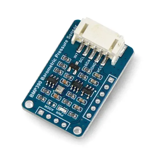 Ověřený Senzor tlaku, nadmořské výšky a teploty - barometr - 300-1250hPa - BMP390 - I2C/SPI - Waveshare 24658