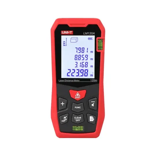 Měřič vzdálenosti - 120m laserový dálkoměr - Uni-T LM120A Tovární Cena