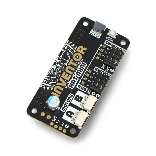 Inventor HAT Mini - ovladač robota - štít pro Raspberry Pi - PiMoroni PIM672 Nízká Cena