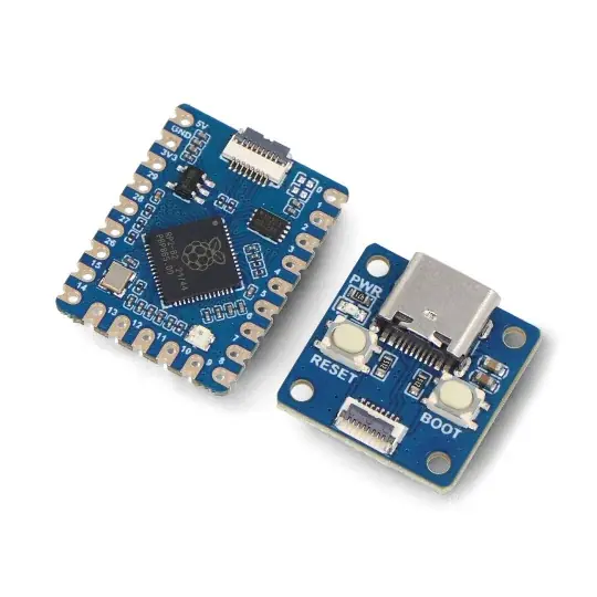 Zlevněný RP2040-Tiny - deska s mikrokontrolérem RP2040 - externí USB modul - Waveshare 24665