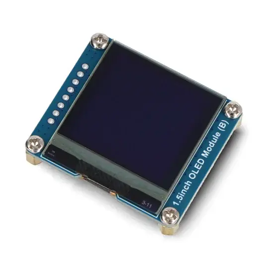 Super Cena OLED displej 1,5'' 128x128 px - SPI/I2C - bílá a černá - Waveshare 25093