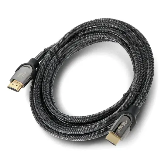 CU stíněný HDMI kabel 48Gb/s - 3m - černý - Akyga AK-HD-30S Kup Teď