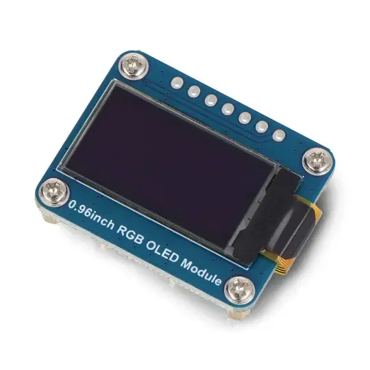 OLED IPS displej 0,96'' 64x128px - SPI - 65K RGB - pro Raspberry Pi, Arduino, STM32 - Waveshare 25133 Omezená Nabídka