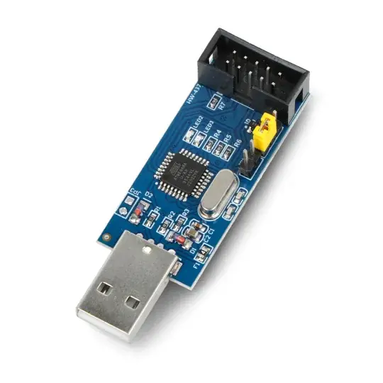 Kup Teď AVR / MCS-51 programátor kompatibilní s USBasp ISP + IDC páskou - HW-437
