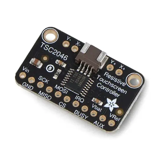 Ovladač s odporovou dotykovou obrazovkou - TSC2046 - SPI - Adafruit 5767 Nejprodávanější