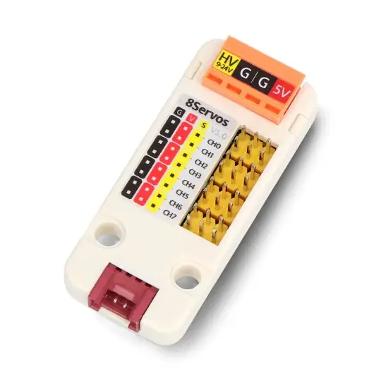 Servoregulátor - 8kanálový - STM32F030 - Modul rozšíření jednotky pro vývojové moduly - M5Stack U165 Akční Cena