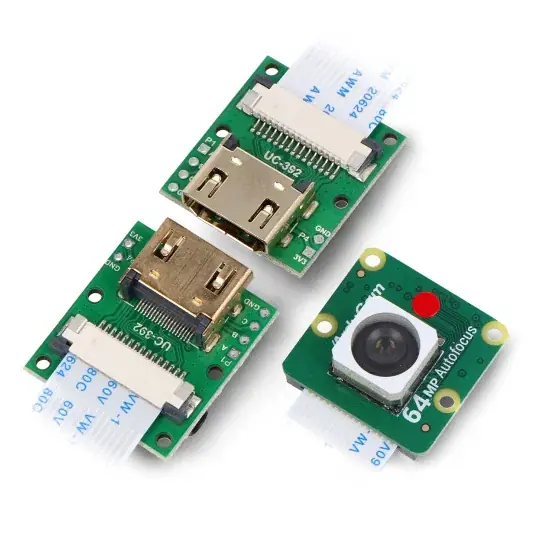Zlevněný 64MPx fotoaparát s autofocusem pro Raspberry Pi - CSI-HDMI adaptér - ArduCam B0399B0091