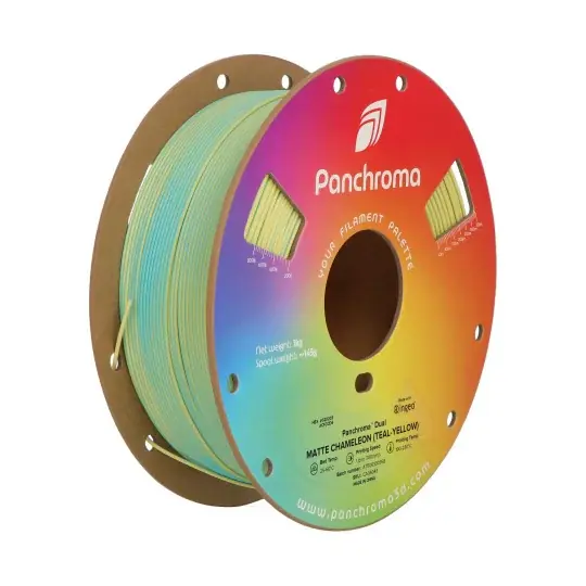 Filament Polymaker Panchroma PLA Dual Chameleon 1,75 mm 1 kg - tyrkysově žlutá Nová Kolekce