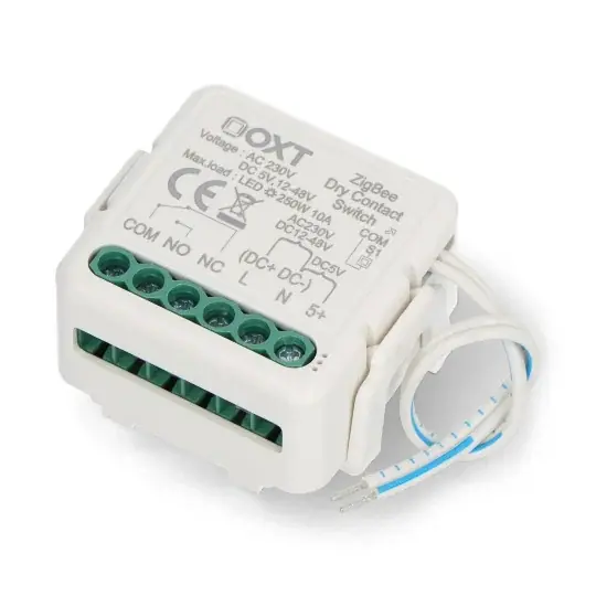 Objednat Nyní Tuya - Jednokanálové mini beznapěťové relé - ZigBee - Aplikace pro Android/iOS - OXT T250DC