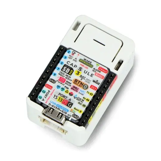 Zlevněný M5Capsule Kit - vývojová deska s M5Stamp S3 - M5Stack K129