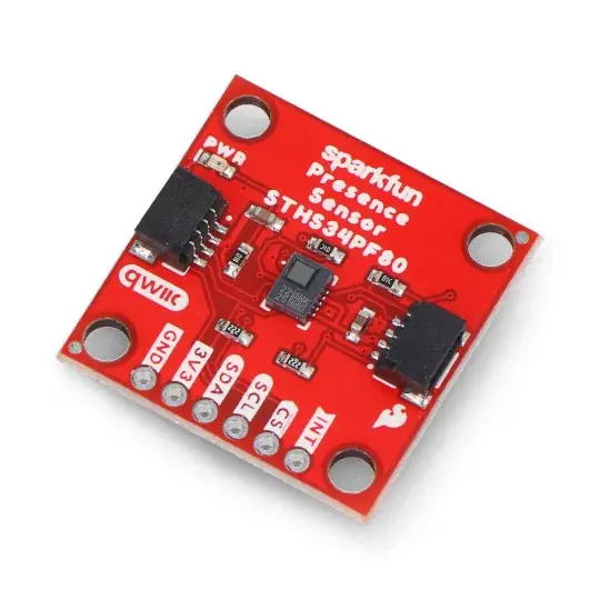 Jen Po Omezenou Doba SparkFun Human Presence and Motion Sensor – senzor přítomnosti a pohybu – STHS34PF80 – Qwiic – SparkFun SEN-22494