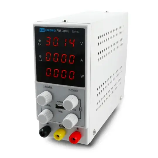 Laboratorní napájecí zdroj LongWei PDS-3010G 0-30V 0-10A s USB portem Výprodej