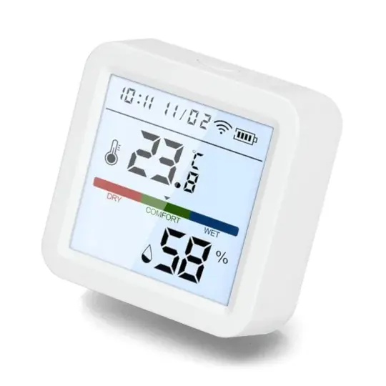 Inteligentní snímač teploty a vlhkosti ZigBee – s LCD displejem – Tuya Smart Life – RTX ZTHS5 Levný