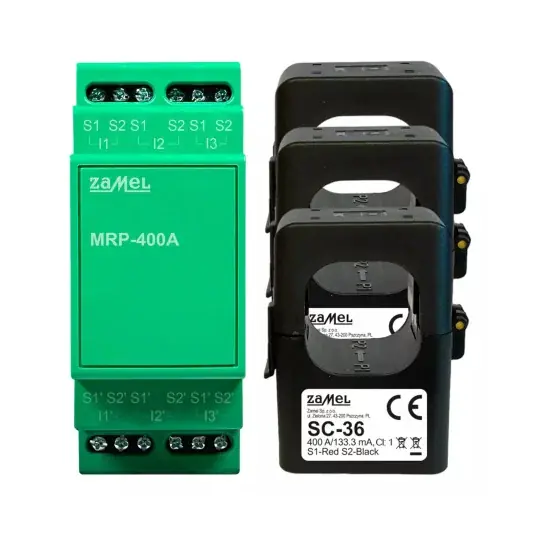 Transformátorový rozšiřující modul pro MEW-01 - 3x SC-36 400A transformátor - Zamel MRP-400A Top Prodej