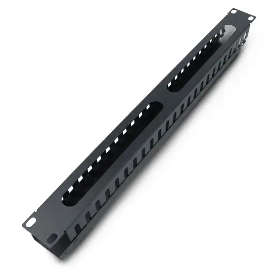 Organizér kabelů pro 19'' serverové racky - 1U se zástrčkou - typ A - černý - Lanberg AK-1201-B Ihned K Objednání