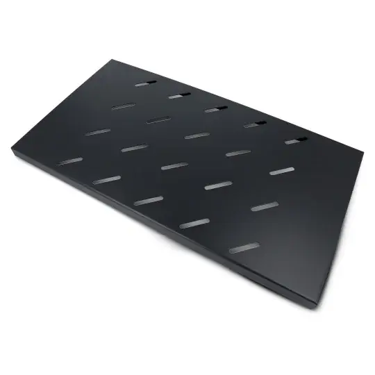 Police pro 19'' serverové skříně 450mm - 1U/486x270mm/do 120kg - černá - Lanberg AK-1001-B Pouze Dnes