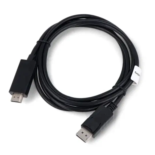 DisplayPort - HDMI kabel - 1,8 m - Lanberg CA-DPHD-11CC-0018-BK Rychlé Dodání