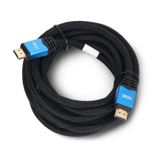 Výprodej Kabel HDMI 2.0 - černý opletený - 3m - Lanberg CA-HDMI-20CU-0030-BL
