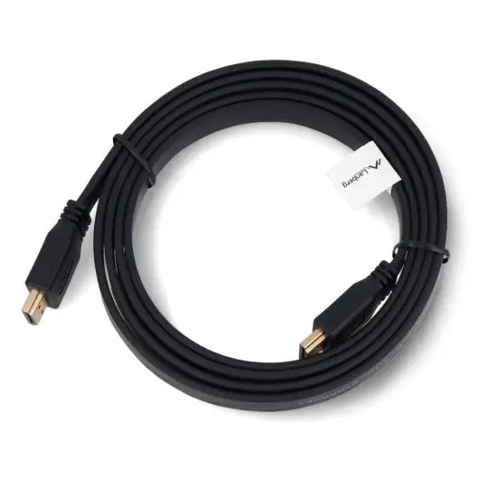 Sezónní Sleva Kabel HDMI 2.0 4K - 1,8 m - Lanberg CA-HDMI-21CU-0018-BK