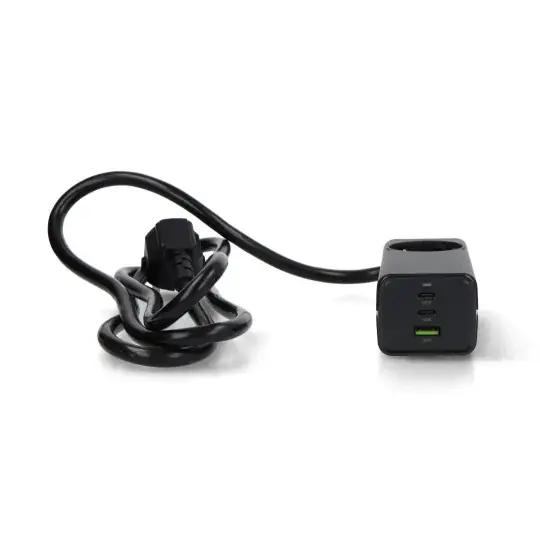 USB A 2x USB C napájecí zdroj - s AC zásuvkou - 5V-20V/ 1,5A-4,5A - Akyga AK-CH-21 Ověřený