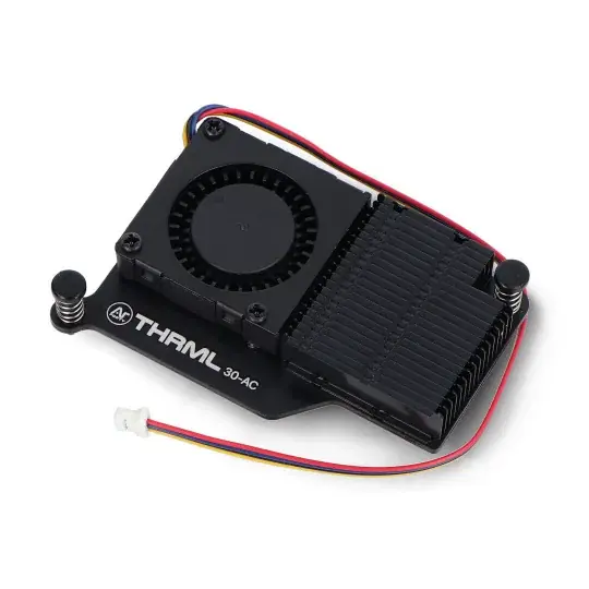Omezená Nabídka Argonový THRML ventilátor pro Raspberry Pi 5 s chladičem - černý - 30mm