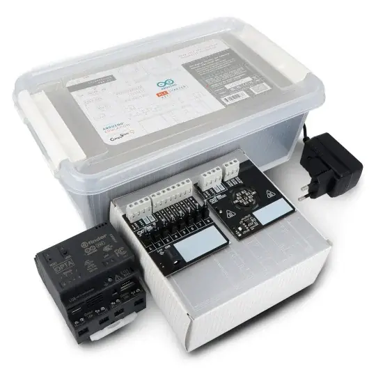 Víkendová Akce Arduino PLC Starter Kit - oficiální startovací sada s Arduino Opta WiFi řadičem - Arduino AKX00051