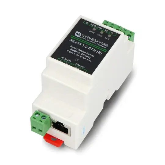 Převodník RS485/RJ45 - TCP/IP na sériový port - Waveshare 20978 Dokud Zásoby Vydrží