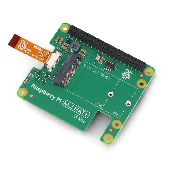 Raspberry Pi M.2 HAT+ – překryvná vrstva pro disky NVMe a příslušenství M.2 pro Raspberry Pi 5 Nakupujte Hned