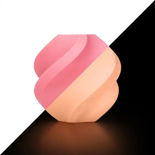 Bambu Lab PLA Žhavící vlákno 1,75 mm 1 kg – součástí balení s opakovaně použitelnou cívkou – Glow Pink Nízká Cena