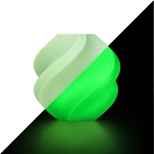 Bambu Lab PLA Žhavící vlákno 1,75 mm 1 kg - součástí balení s opakovaně použitelnou cívkou - Glow Green Bezpečná Platba