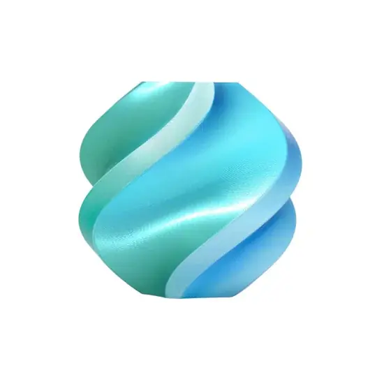 Bambu Lab PLA Silk Dual Color vlákno 1,75 mm 1 kg – součástí balení s opakovaně použitelnou cívkou – Blue Hawaii Tovární Cena