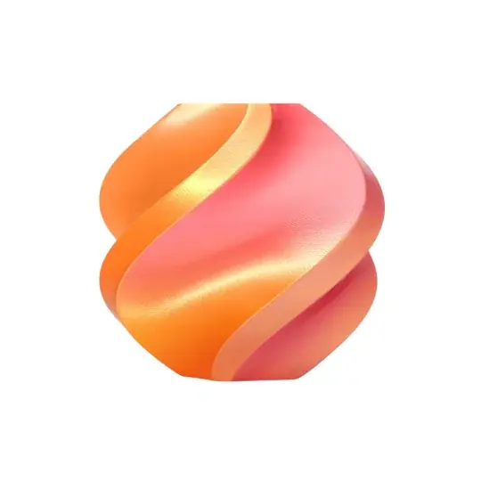 Bambu Lab PLA Silk Dual Color vlákno 1,75 mm 1 kg - součástí balení s opakovaně použitelnou cívkou - Gold Rose Jen Po Omezenou Doba