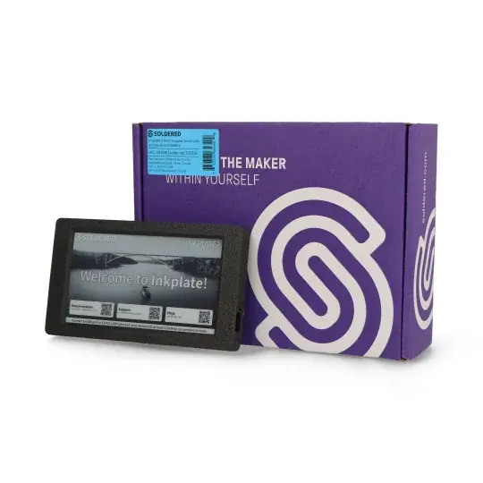 Finální Výprodej Inkplate 5 Gen2 s pouzdrem a baterií - 5,2'' displej pro elektronický papír 1280x720px - ESP32 - kompatibilní s Arduino -