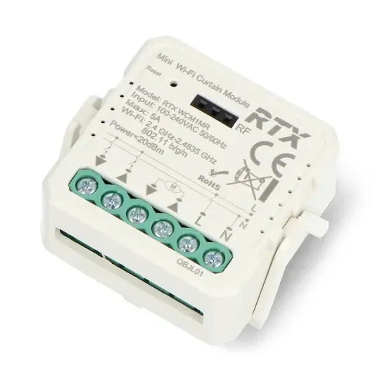 Vysoce Kvalitní Tuya - WiFi/Bluetooth nástěnný ovladač rolet - Aplikace pro Android/iOS - RTX WCM1MR