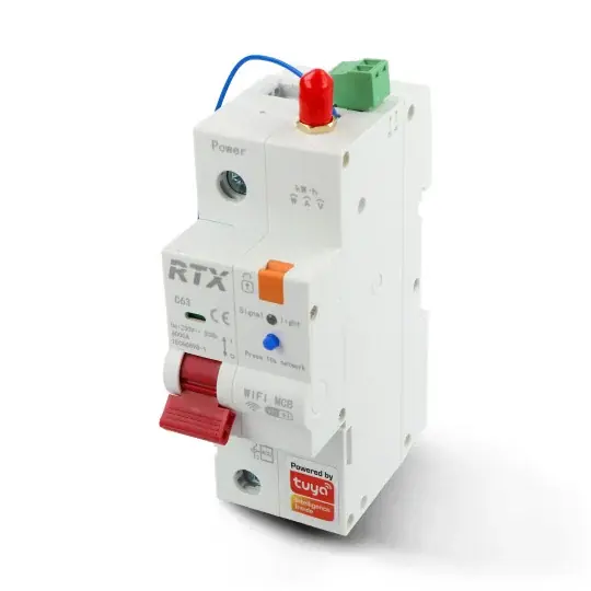 Tuya - Jednofázová WiFi pojistka s měřičem energie - 1P 63A - RTX WCB63-1P Kup Teď