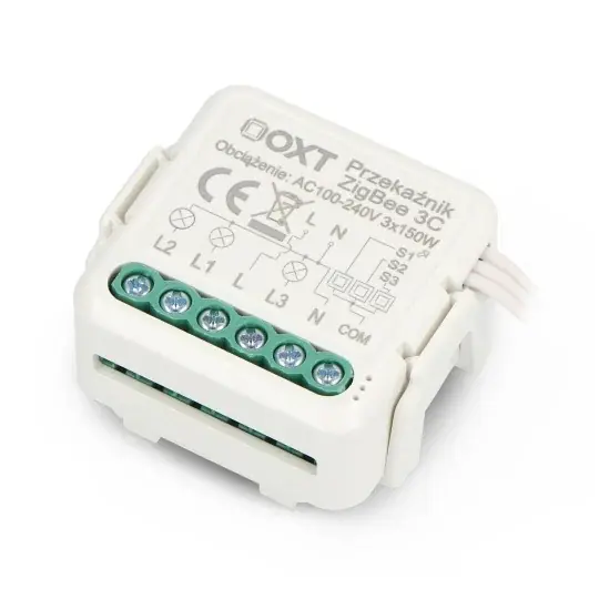 Sleva Tuya – 3kanálové mini relé – ZigBee – Aplikace pro Android/iOS – OXT T263