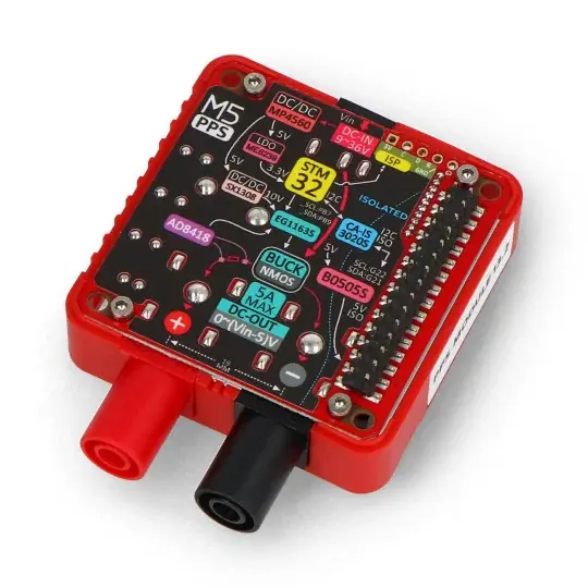 Značkový PPS Modul 13.2 - programovatelný napájecí modul - snížení 0,5V-30V/5A - pro M5Stack Core - M5Stack M137