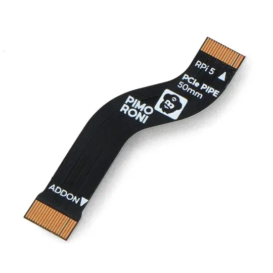 Flex kabel PCIe Pipe 50 mm pro NVMe Base a Raspberry Pi - Pimoroni PIM702 Finální Výprodej