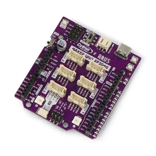 Cytron Maker Uno RP2040 – kompatibilní s Arduino Přímo Od Výrobce