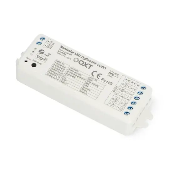 Pouze Dnes Tuya - RGBW+CCT 5v1 ovladač LED pásku - ZigBee/RF SD - Aplikace pro Android/iOS - OXT LC031
