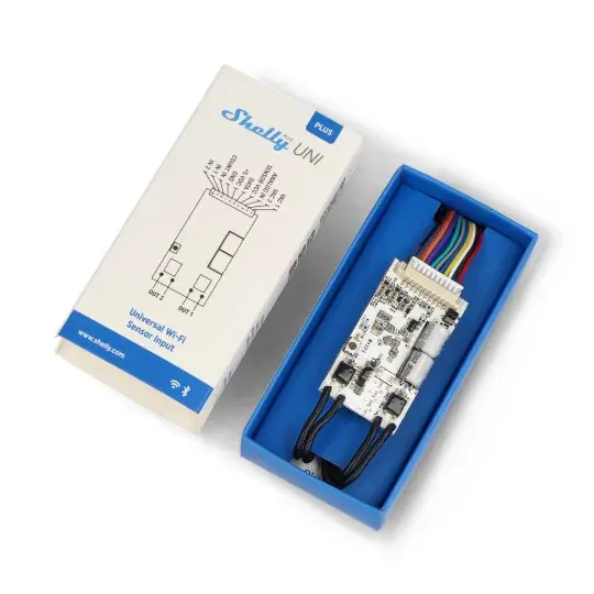 Shelly Plus Uni - univerzální WiFi/Bluetooth modul - ESP32 - Android/iOS aplikace Časově Omezené