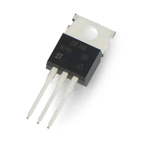 N-MOSFET tranzistor IRF740 400V/10A - THT Aktuální