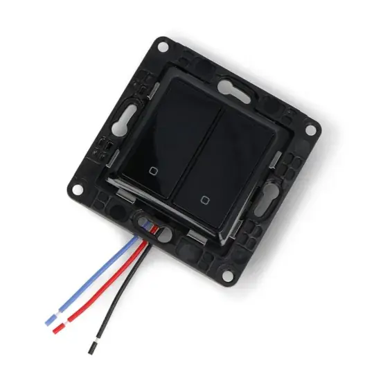 Nejlepší Volba Shelly Wall Switch 2 - inteligentní nástěnný vypínač - 2 tlačítka - černá