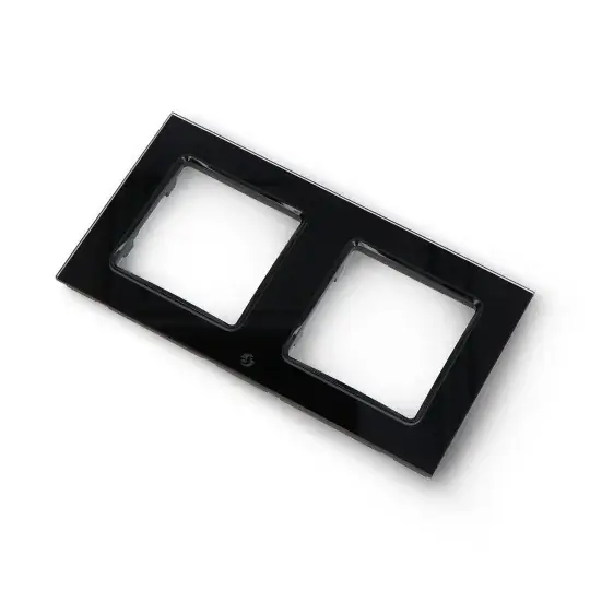 Shelly Wall Frame 2 - rám pro nástěnný vypínač Shelly - dvojitý - černý Autentický