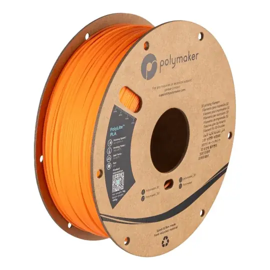 Filament Polymaker PolyLite Luminous PLA 1,75mm 1kg - Oranžová Expresní Doručení